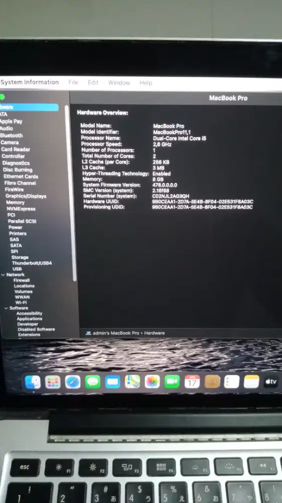 Macbook Pro 13 inch 2014