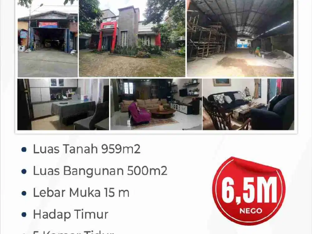Jual Toko Bangunan plus Rumah dan Gudang Luas ditengah Kota Cimahi