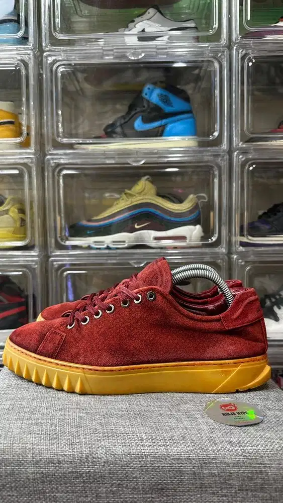 TENIS SALVATORE FERRAGAMO GANCINI PRINT SUEDE SNEAKERS