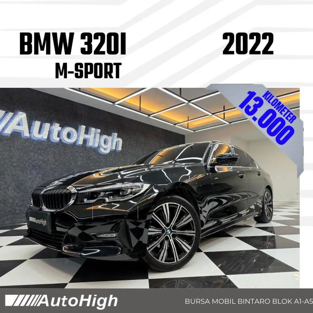 DP10% [Km13.000] 320i M-Sport 2022 Black Reg 2021 #AUTOHIGH