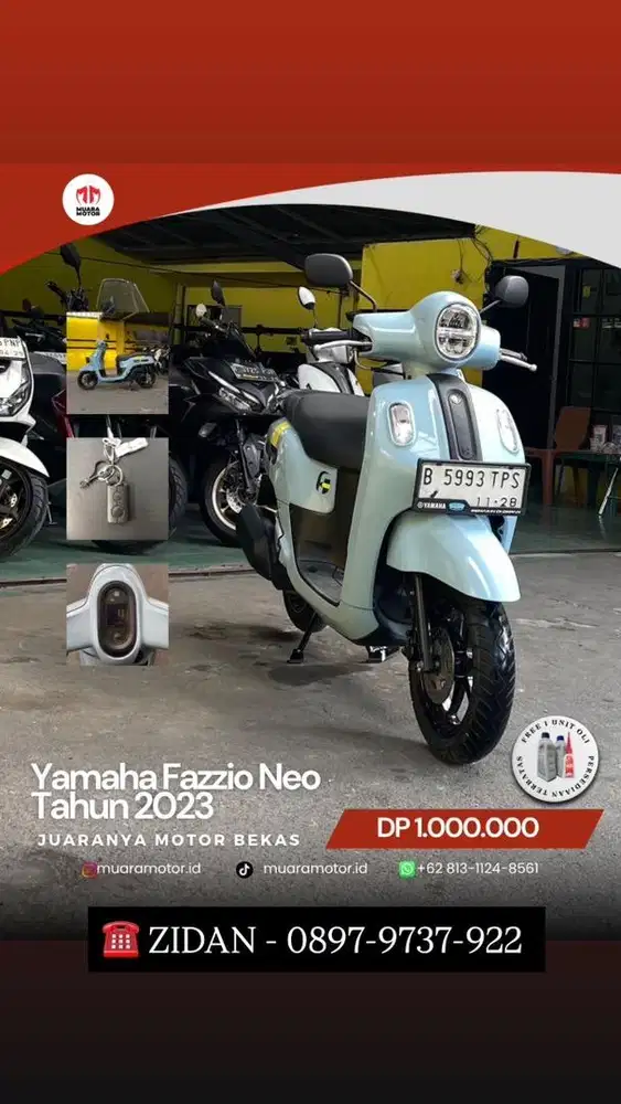YAMAHA FAZZIO NEO 2023 LOW KM !!!