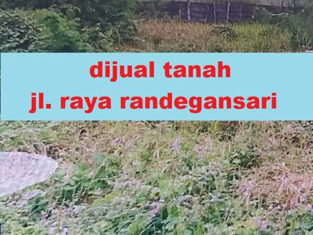 dijual tanah raya randegansari, dekat JLLB dan tol driyorejo