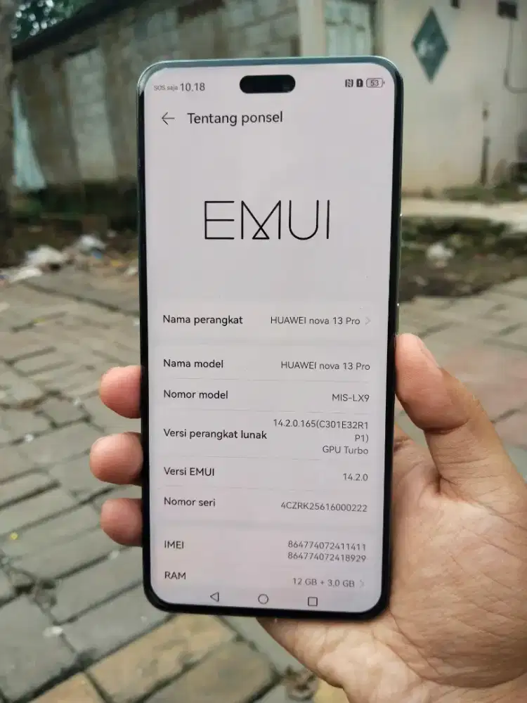 Huawei nova 13 pro fullset 12/512gb resmi indo