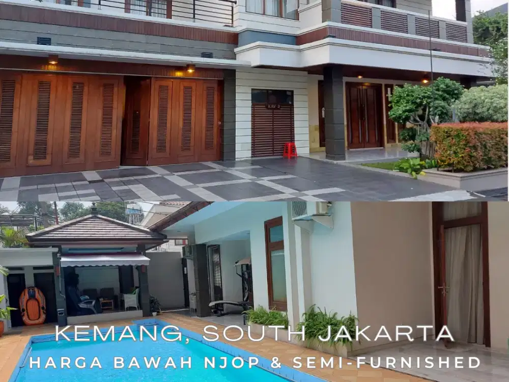 Harga Bawah NJOP! Luxury Semi-Furnished Home Plus Private Pool, Kemang, South Jakarta - SHM