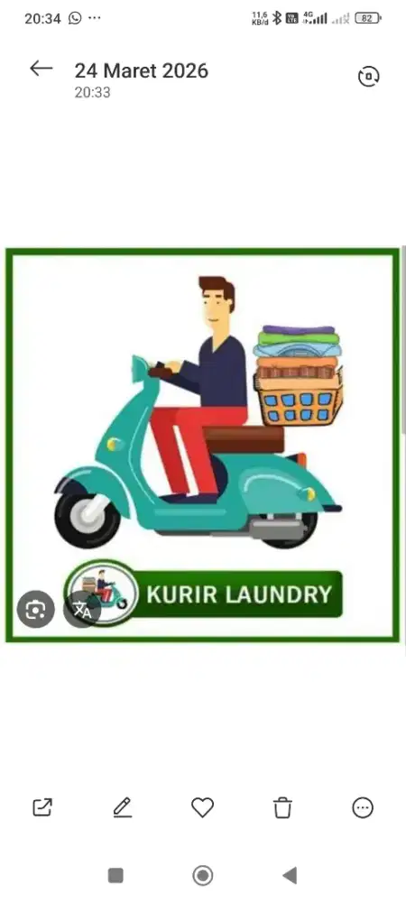 Di cari kurir laundry punya motor sendiri dan sim c