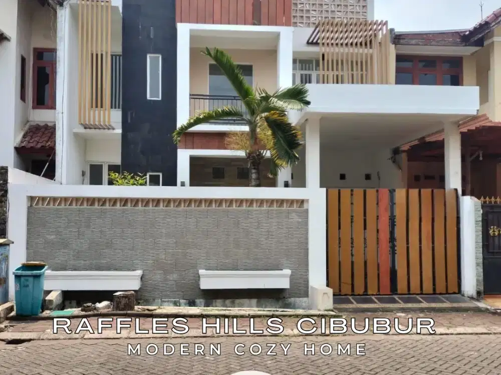 Rumah Modern 2 Lantai, Lokasi Strategis di Raffles Hills Cibubur - SHM