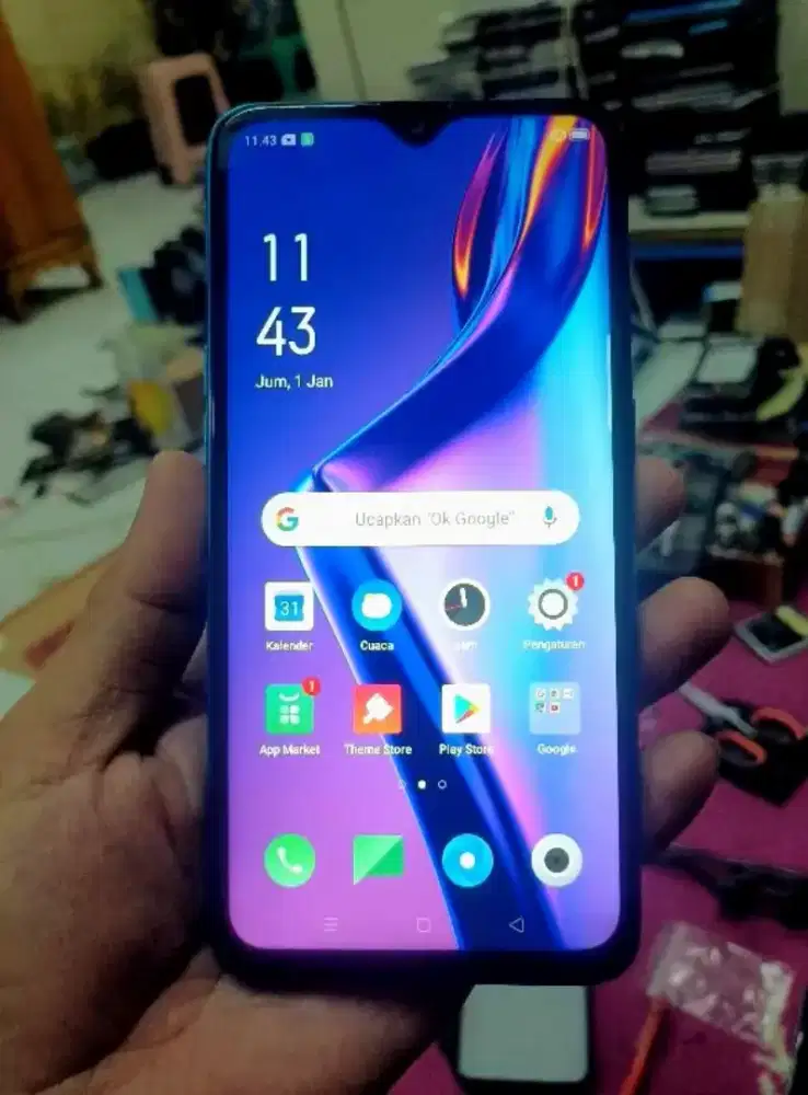 Vivo Y91 Jaringan 4G Ram 2/32 gb Full Layar Sehat