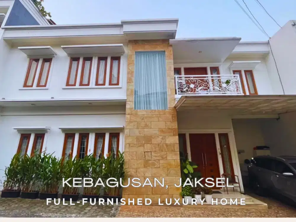 Rumah Modern Full-Furnished Lokasi Strategis di Kebagusan, Jakarta Selatan - SHM