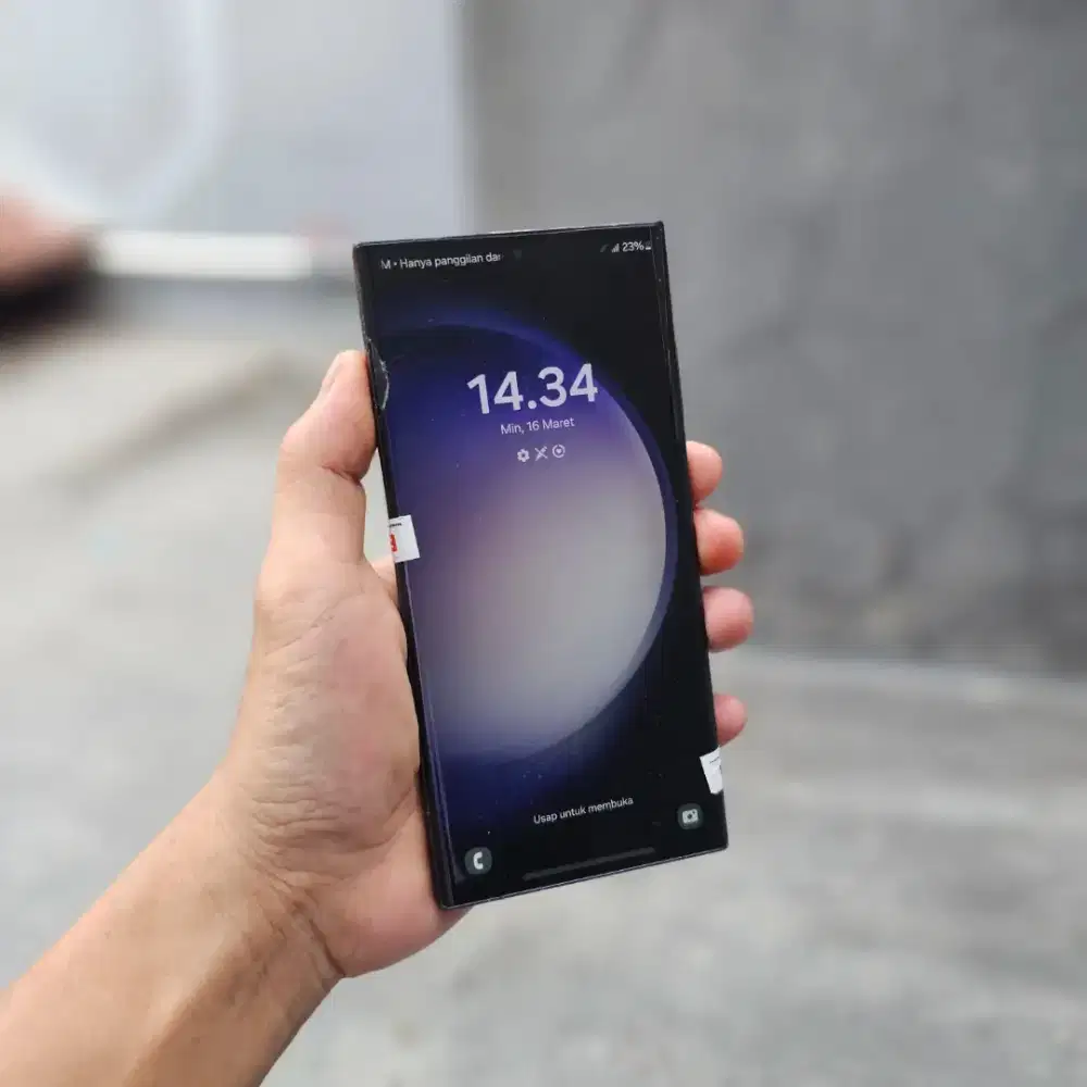 SAMSUNG GALAXY S23 ULTRA SEIN 5G 12/256 GB MINUS KACA RETAK NORMAL