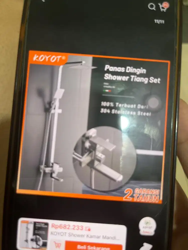 Shower panas dingin koyot