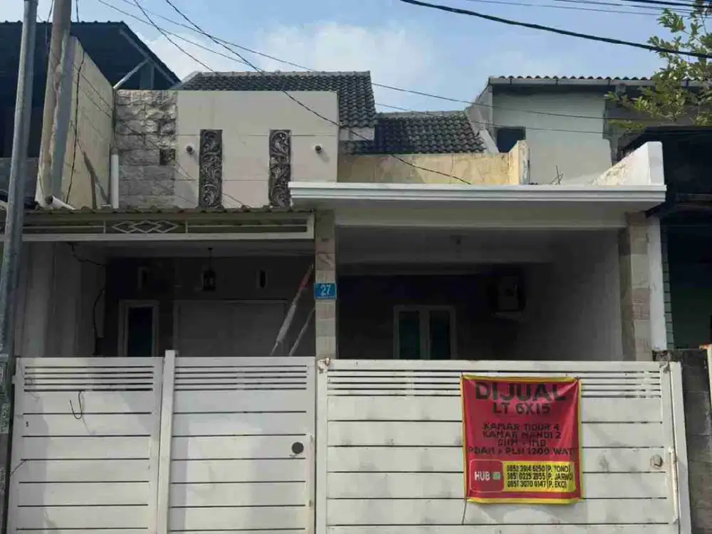DI JUAL RUMAH

JLN  : MEDOKAN SAWAH TIMUR VIIC/27
KEL. : MEDOKAN AYU 
KEC. : RUNGKUT 
KAB  : SURABAYA