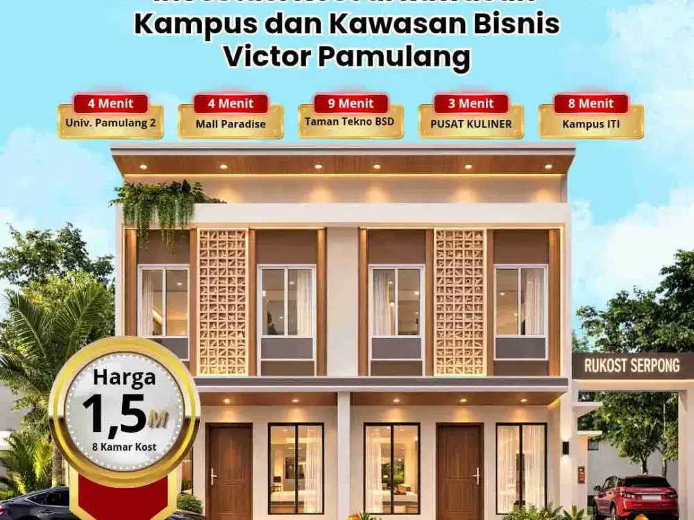 Di jual kosan 8K.Tidur & 8 K.mandi (Hanaru)