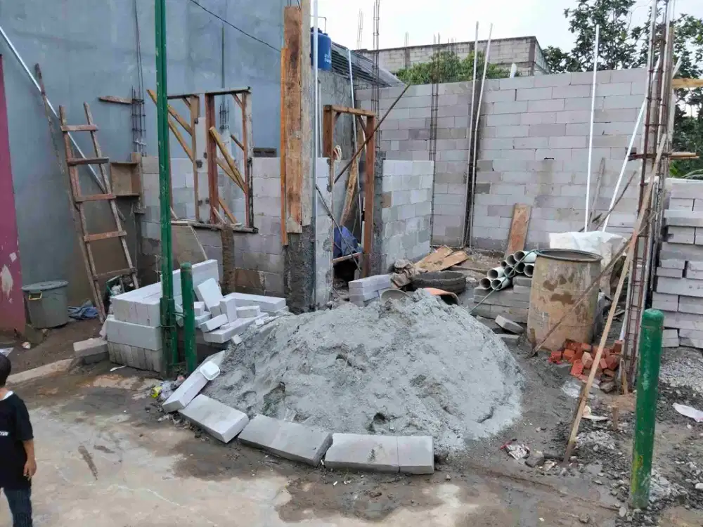 Di jual rumah minimalis on progres tahap pembangunan