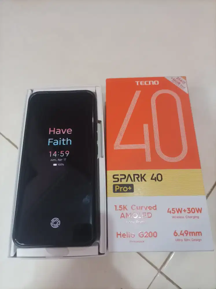 TECNO SPARK 40 PRO PLUS 2026 RAM 8+8/256 ... MULUS LIKE NEW NO MINUS