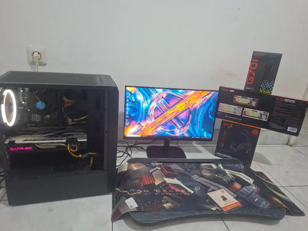 MURAH Pc Gaming Pc Fullset Pc Live Streaming Core i3 gen 9 gtx 1050 ti