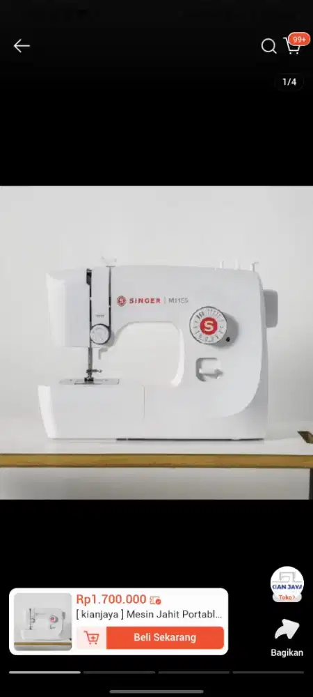 Mesin Jahit Portable Singer M1155