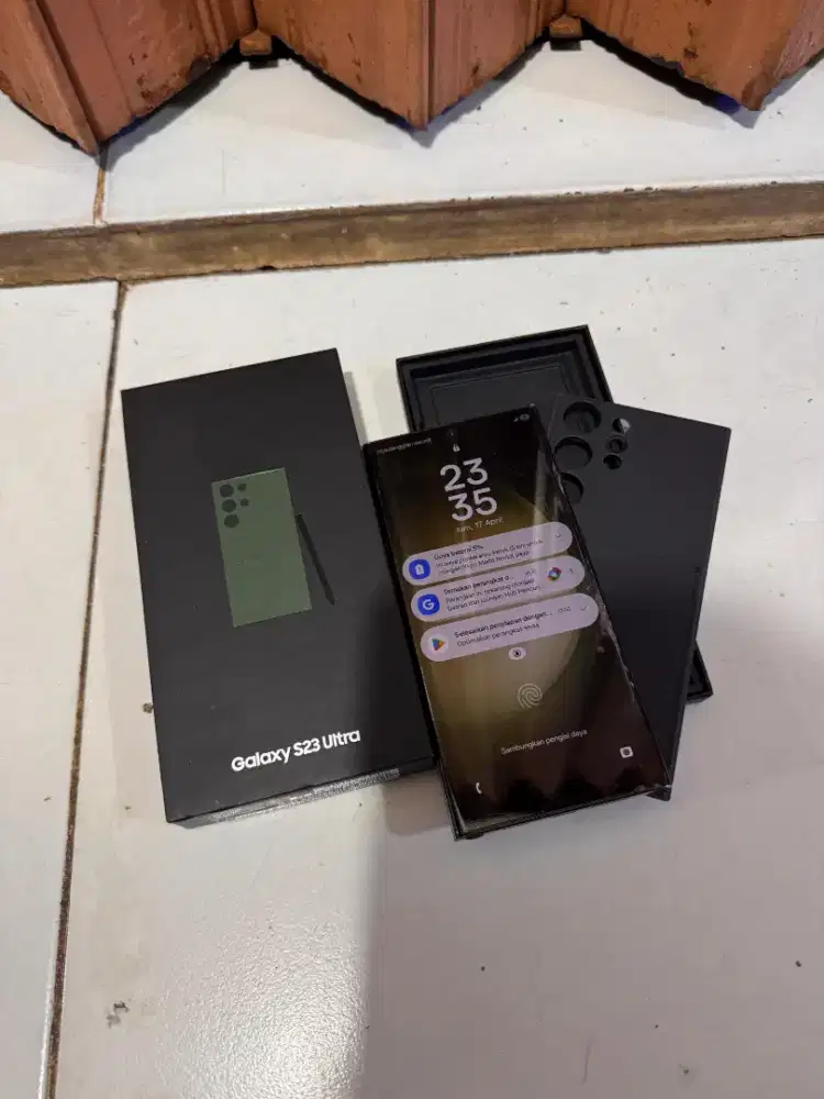 SAMSUNG S23 Ultra 5G RAM 12/256GB Fulset retak pojok aja PAMULANG BSD