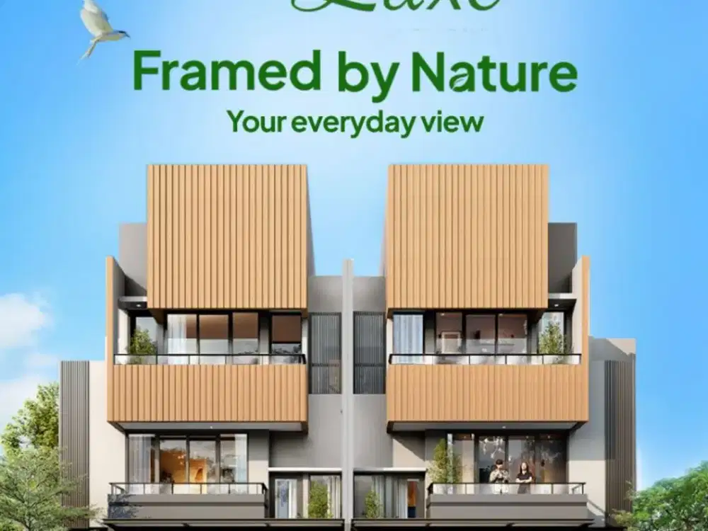 BELOVA LUXE BSD CITY - RUMAH MODERN 3 LANTAI KPR FREE DP HADAP TAMAN