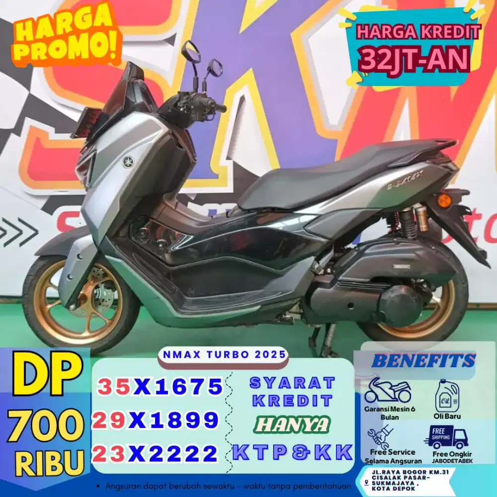 Yamaha nmax turbo DP 700rb syarat kredit KTP&KK