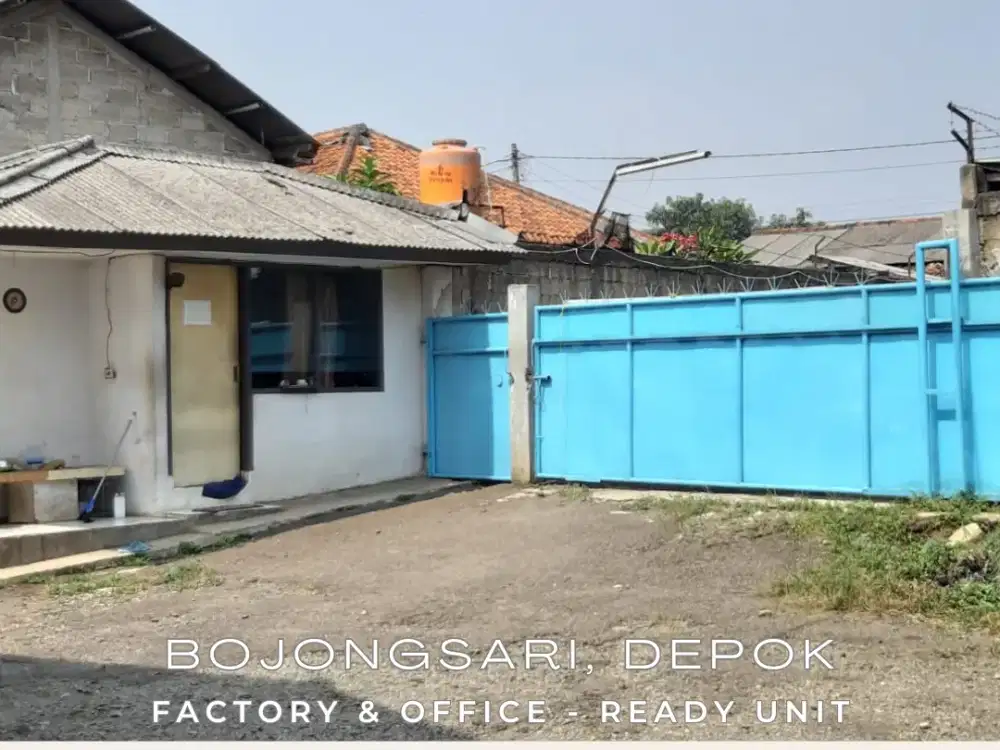 Pabrik/Gudang + Kantor Siap Operasional Strategis Bojongsari Depok - SHM