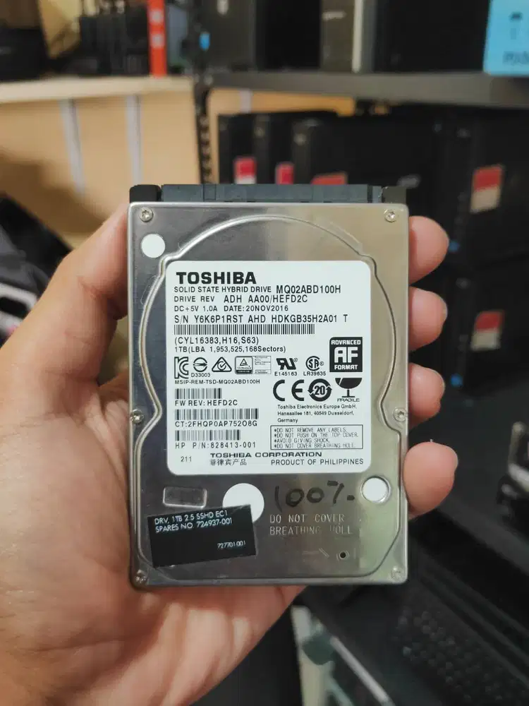 Hardisk Laptop 2.5 Inch Laptop 1 TB Sehat 100%