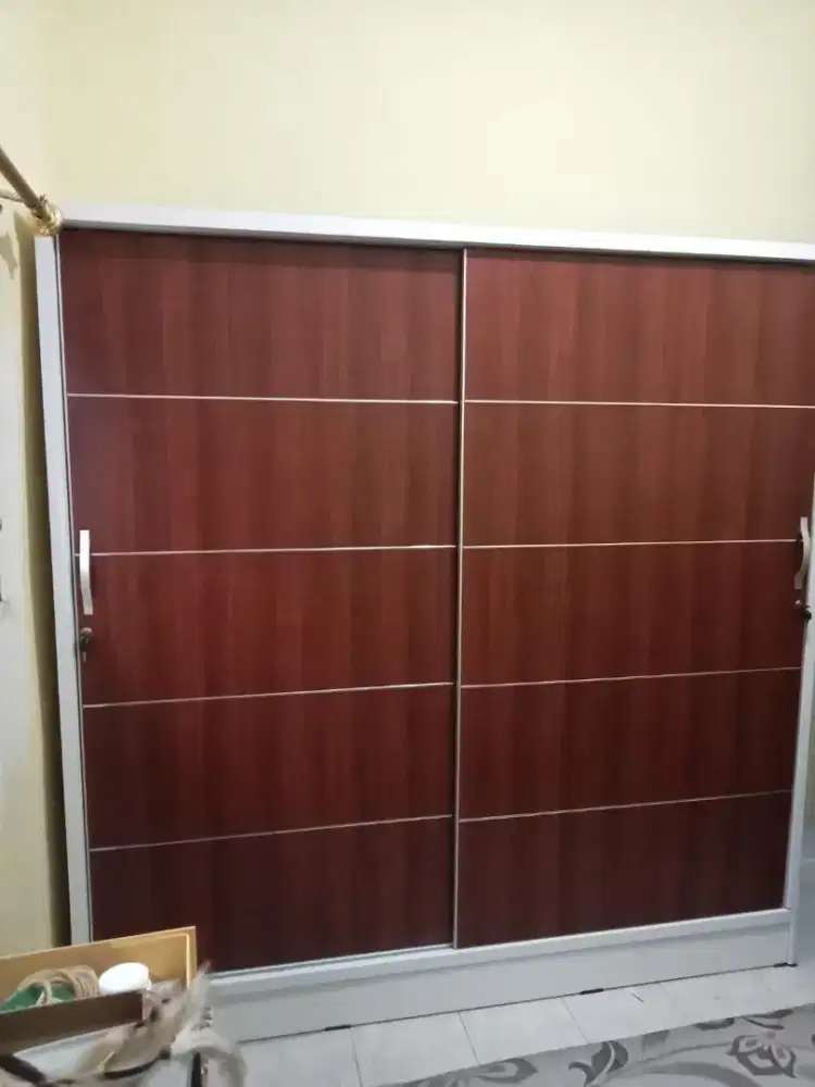 Lemari baju 2 pintu sliding door