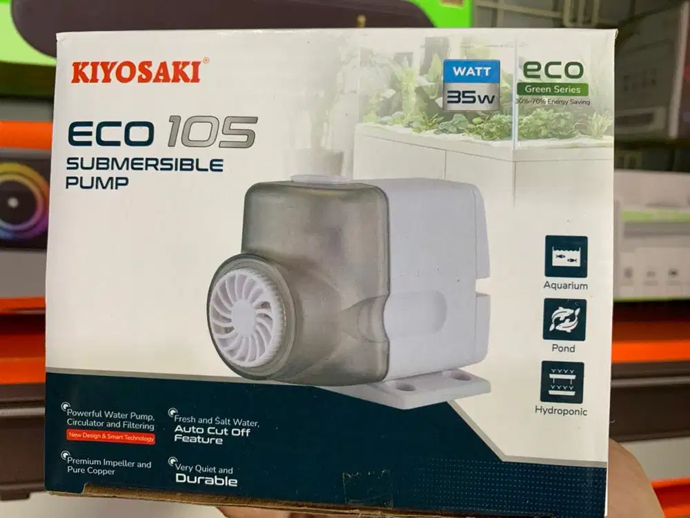 Pompa Aquarium & Kolam Ikan Kiyosaki Eco 105