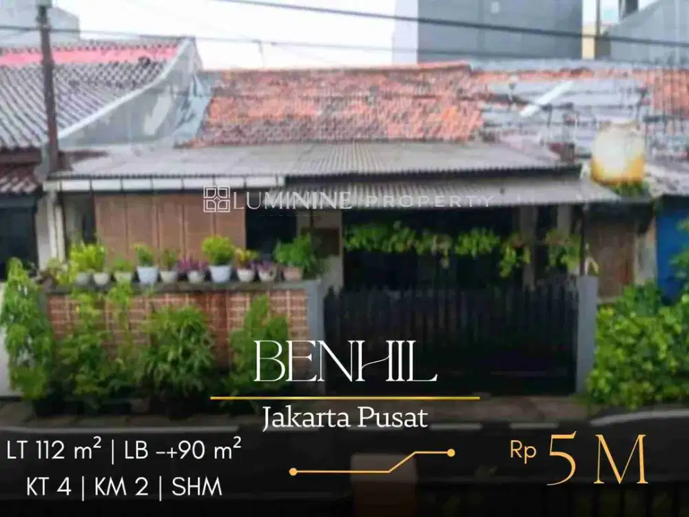 DIJUAL RUMAH DI BENHIL - JAKPUS