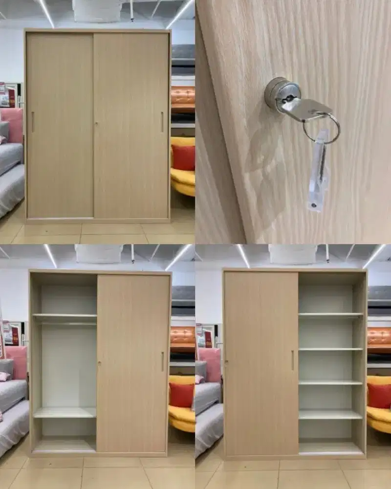 Lemari Pakaian 2 Pintu Geser