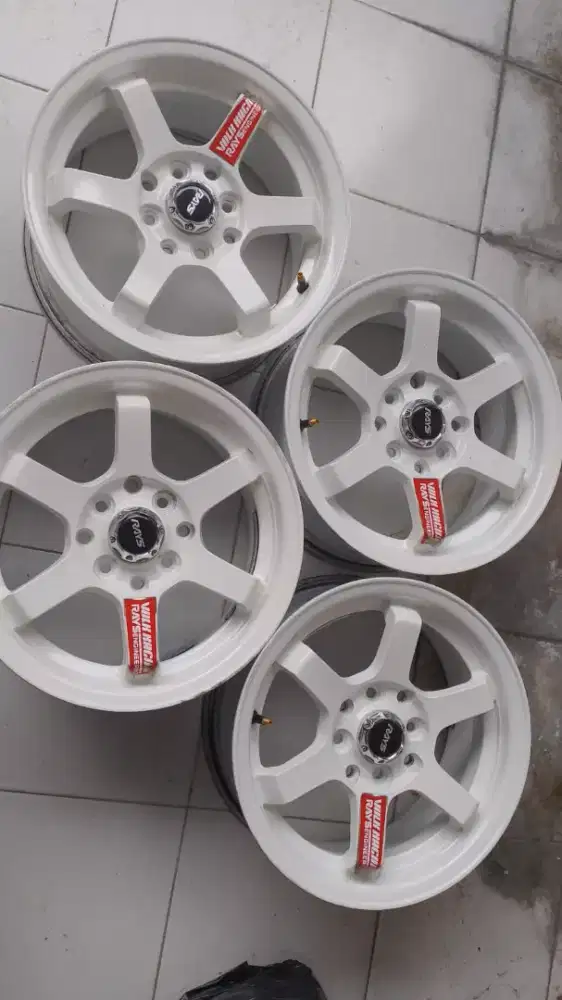 Velg Rays R14 2nd pemakaian 2 bln