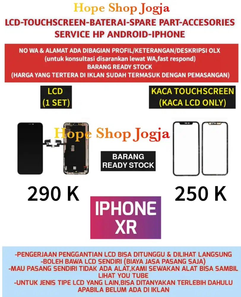 Baterai & LCD Iphone XR