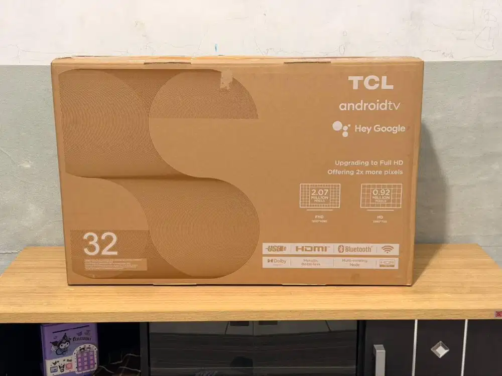 Android tv tcl 32 inch mulus fullset