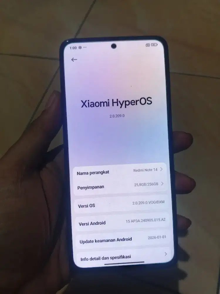 Redmi note 14 Nfc 8/256 hp cas