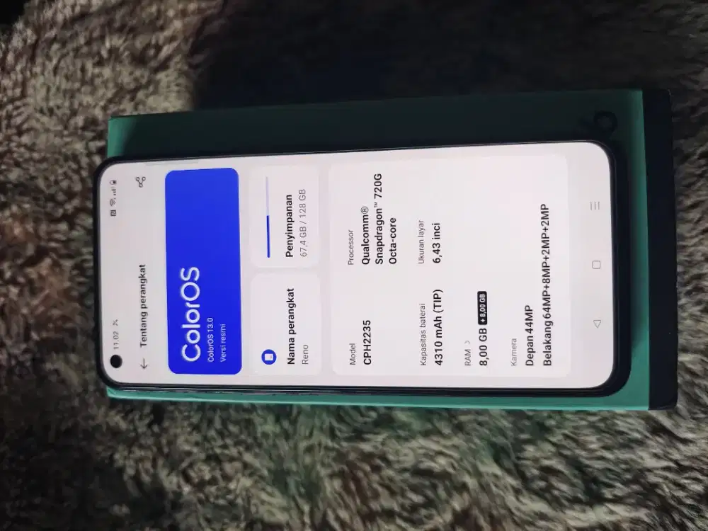 Oppo reno 6 4G black