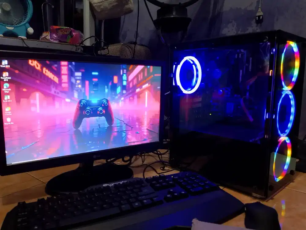 Komputer fullset olshop livestreaming editing