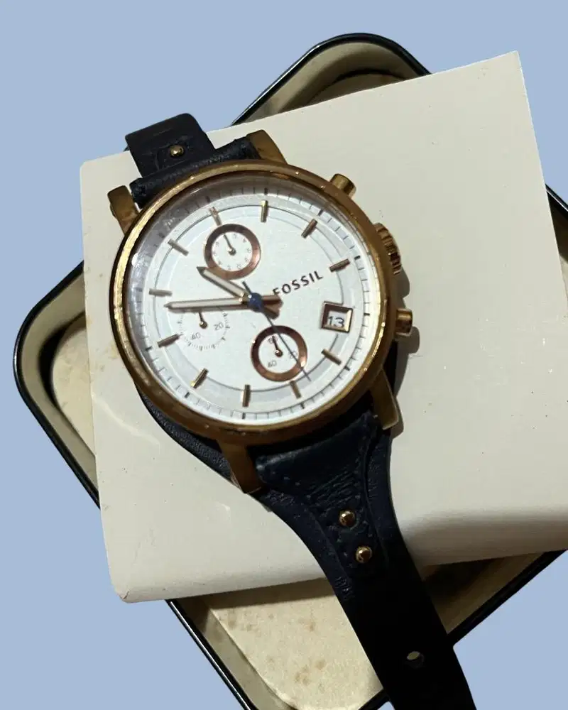 FOSSIL - ES3838 Jam Tangan Bekas/Preloved - Navy Blue