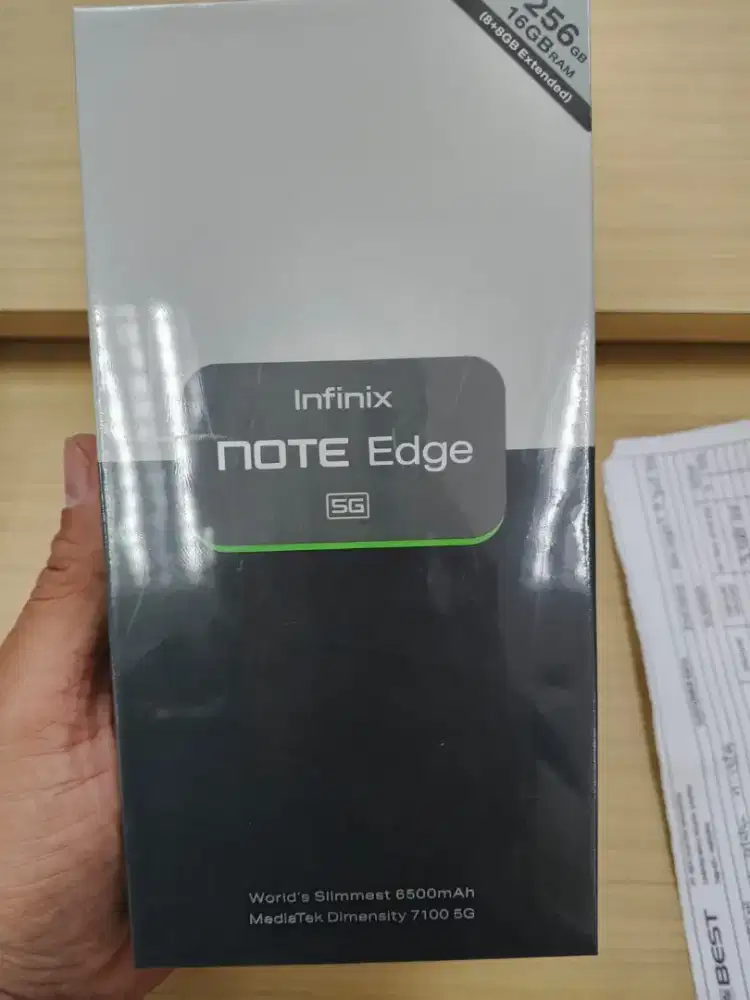 Infinix note edge 8/256 point member best 3%