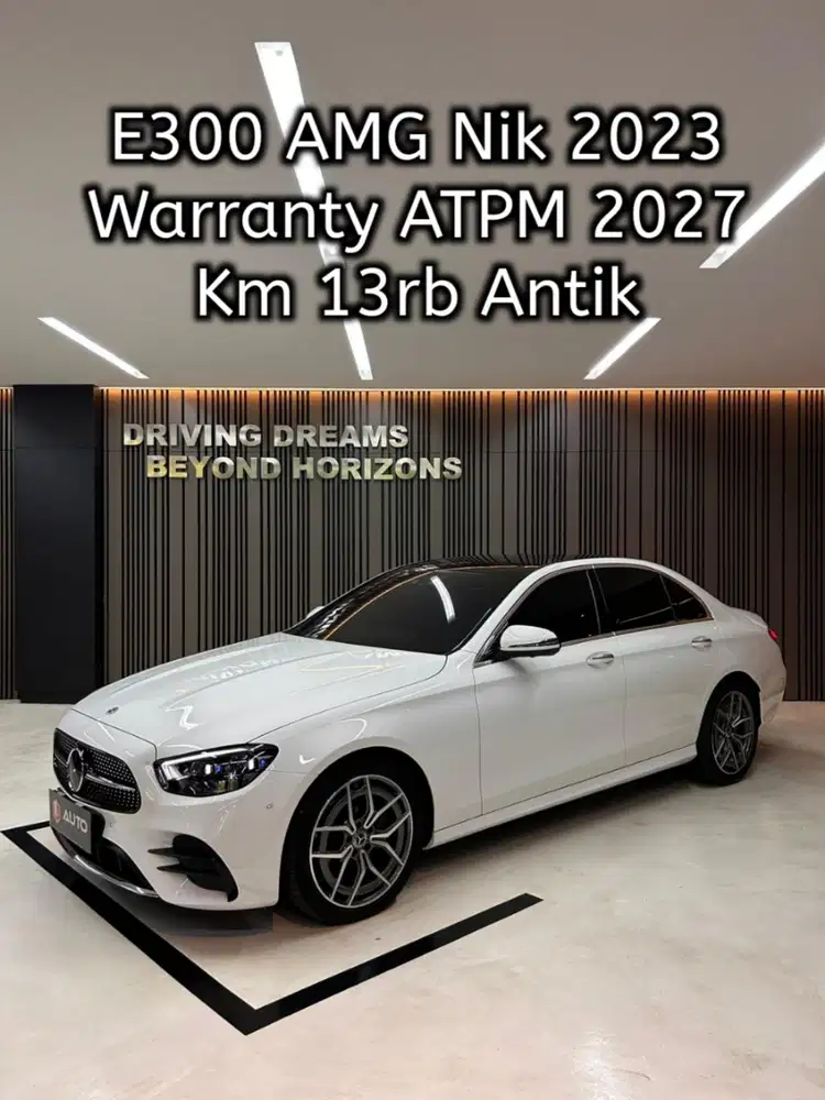 Mercedes Benz E300 AMG AT 2023 Putih Mercy Km13rb B79LV