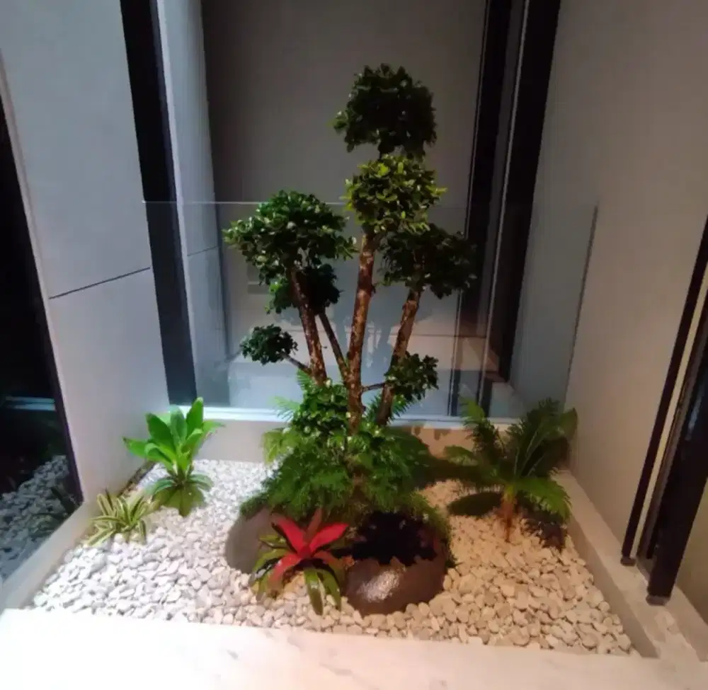 Pembuatan taman hijau minimalis