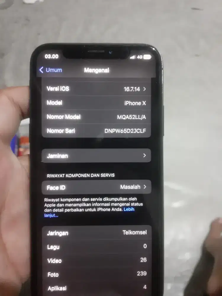 iphone x 64gb inter allop