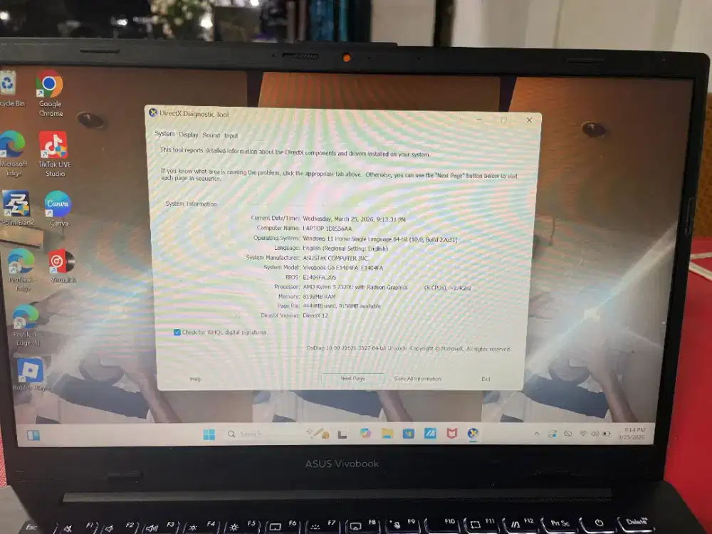 Asus vivobook ryzen 3 go 14/15