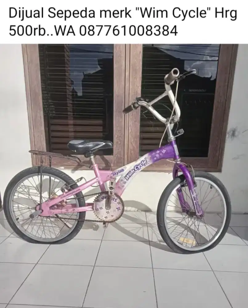 Dijual Sepeda merk Wim Cycle Hrg 500rb..