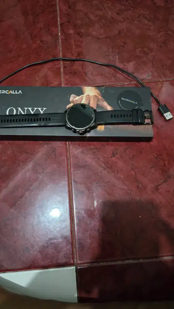 Jual smartwatch supercala onyx kondisi second pemakaian