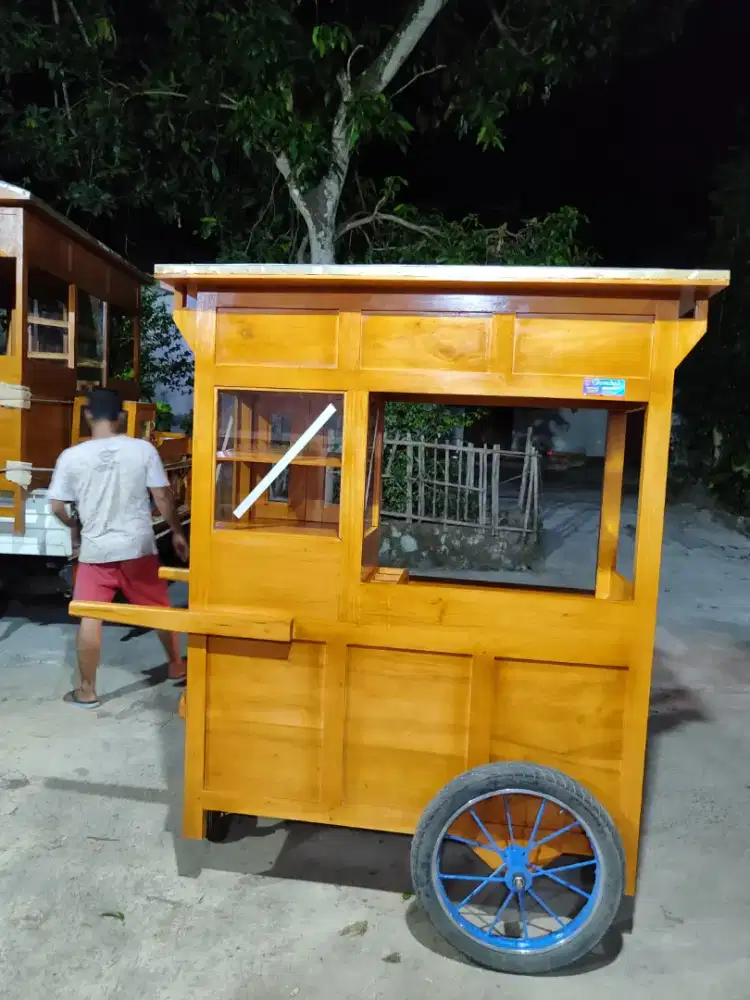 Sedia Gerobak Angkringan, Bakso Mie Ayam, Bubur, Sate, Soto, Pecel dll
