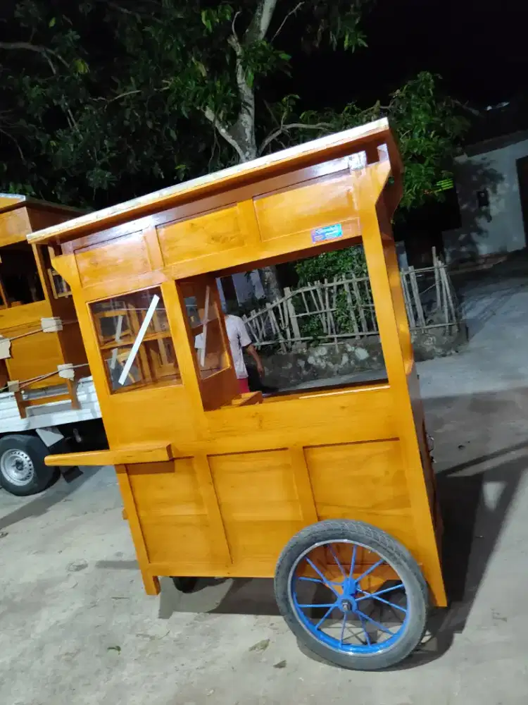 Sedia Gerobak Angkringan, Bakso Mie Ayam, Bubur, Sate, Soto, Pecel dll