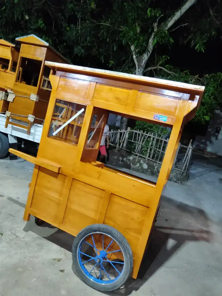 Sedia Gerobak Angkringan, Bakso Mie Ayam, Bubur, Sate, Soto, Pecel dll