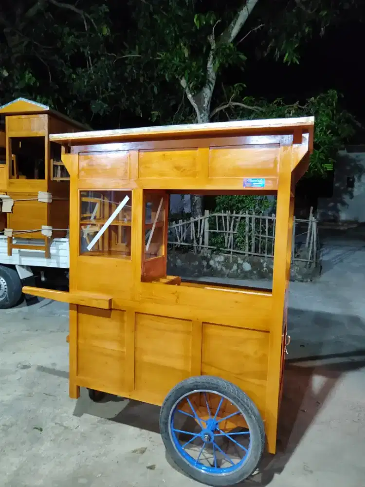 Sedia Gerobak Angkringan, Bakso Mie Ayam, Bubur, Sate, Soto, Pecel dll