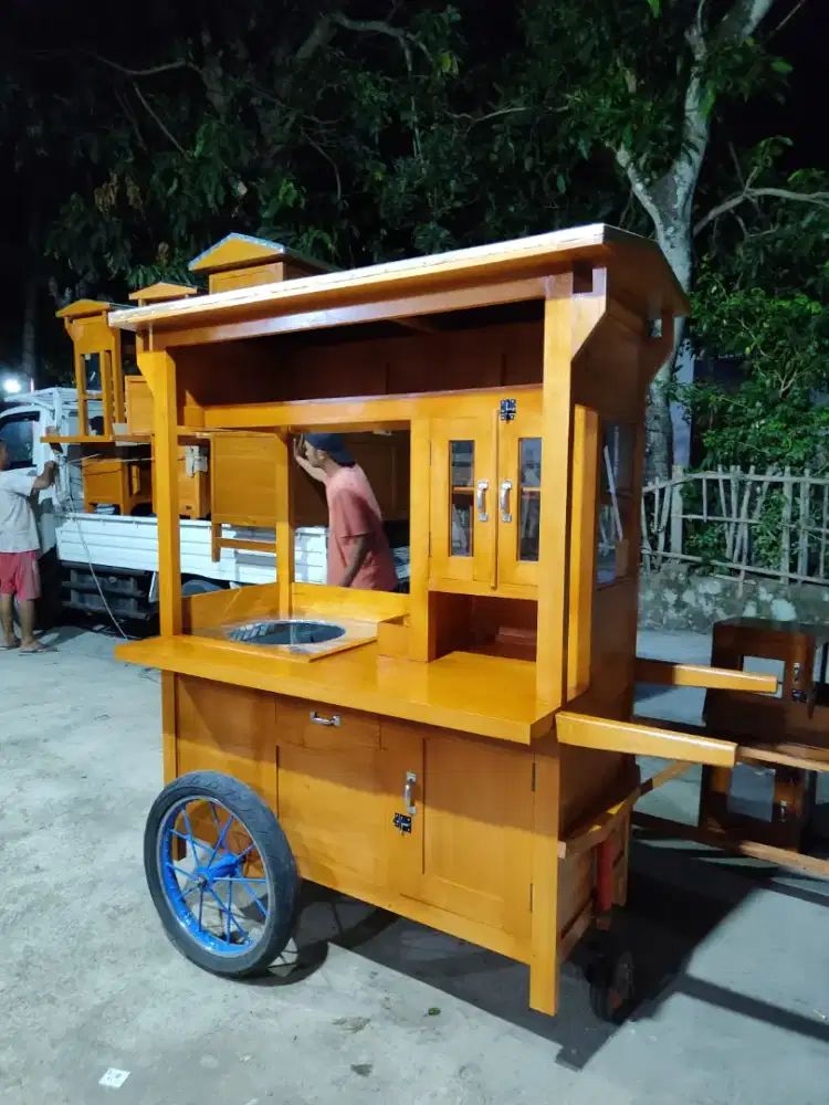Sedia Gerobak Angkringan, Bakso Mie Ayam, Bubur, Sate, Soto, Pecel dll
