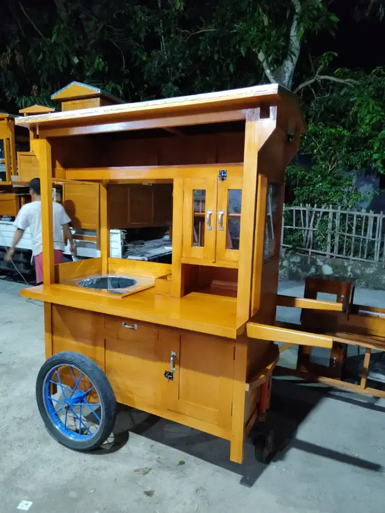 Sedia Gerobak Angkringan, Bakso Mie Ayam, Bubur, Sate, Soto, Pecel dll