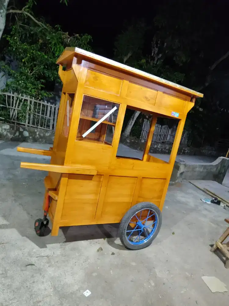 Sedia Gerobak Angkringan, Bakso Mie Ayam, Bubur, Sate, Soto, Pecel dll
